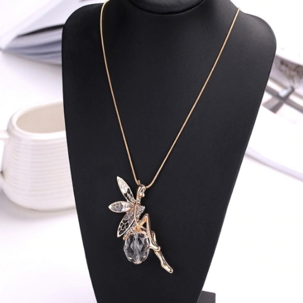 New 🎁 Rhinestone Fairy long necklace - Picture 5 of 8